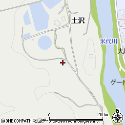 秋田県鹿角市尾去沢土沢5周辺の地図
