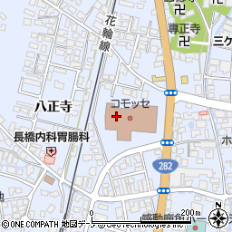 秋田県鹿角市花輪八正寺周辺の地図