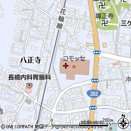 秋田県鹿角市花輪（八正寺）周辺の地図