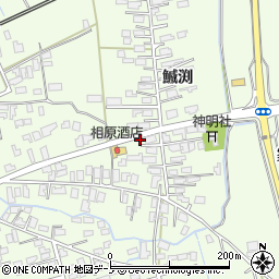 秋田県能代市鰄渕（鰄渕）周辺の地図