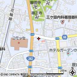 秋田県鹿角市花輪八正寺8周辺の地図