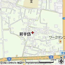 秋田県能代市昇平岱10周辺の地図