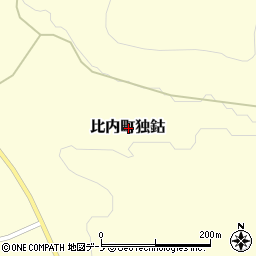 秋田県大館市比内町独鈷周辺の地図