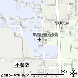 秋田県能代市鳳凰岱163-15周辺の地図