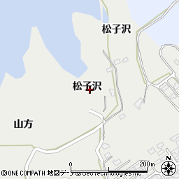 秋田県鹿角市尾去沢（松子沢）周辺の地図