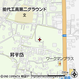 秋田県能代市昇平岱4-33周辺の地図