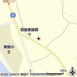 秋田県大館市比内町独鈷独鈷周辺の地図
