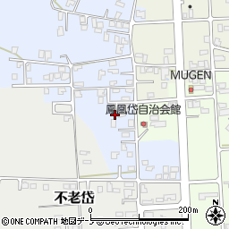 秋田県能代市鳳凰岱163-4周辺の地図