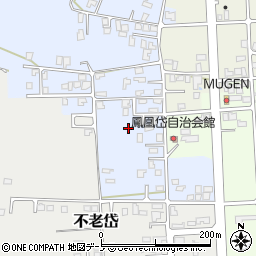 秋田県能代市鳳凰岱163周辺の地図