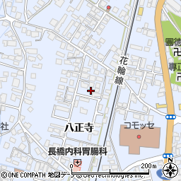 秋田県鹿角市花輪八正寺61周辺の地図