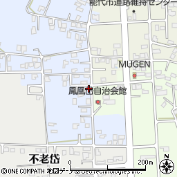 秋田県能代市鳳凰岱163-10周辺の地図