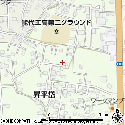秋田県能代市昇平岱9周辺の地図