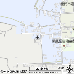 秋田県能代市鳳凰岱141周辺の地図