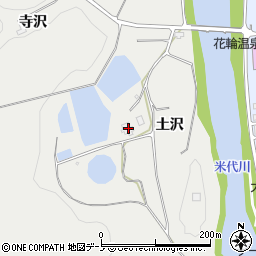 秋田県鹿角市尾去沢土沢22周辺の地図