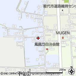 秋田県能代市鳳凰岱165周辺の地図