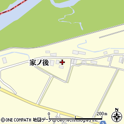 秋田県北秋田市増沢小瀬渡場周辺の地図