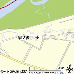 秋田県北秋田市増沢（小瀬渡場）周辺の地図