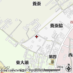 秋田県能代市養蚕脇7周辺の地図