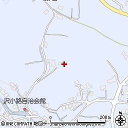 秋田県鹿角市花輪陳場周辺の地図