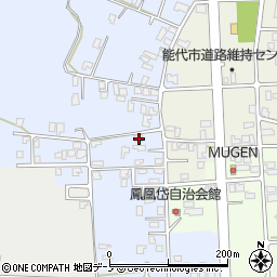 秋田県能代市鳳凰岱167周辺の地図