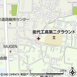 秋田県能代市昇平岱8-2周辺の地図