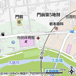 岩手県久慈市新中の橋第５地割周辺の地図