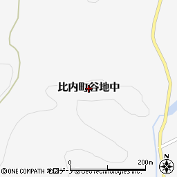 秋田県大館市比内町谷地中周辺の地図