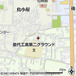 秋田県能代市昇平岱6-9周辺の地図