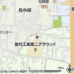 秋田県能代市昇平岱6-25周辺の地図