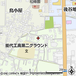 秋田県能代市昇平岱6-22周辺の地図