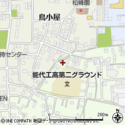 秋田県能代市昇平岱7周辺の地図