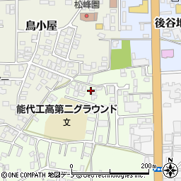 秋田県能代市昇平岱6-21周辺の地図