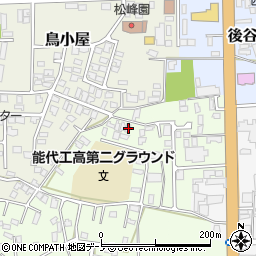 秋田県能代市昇平岱6-19周辺の地図