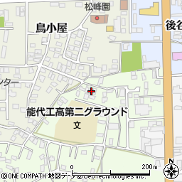 秋田県能代市昇平岱6-15周辺の地図