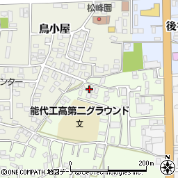 秋田県能代市昇平岱6-14周辺の地図