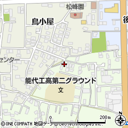 秋田県能代市昇平岱6-18周辺の地図