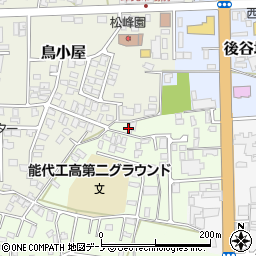 秋田県能代市昇平岱6-17周辺の地図