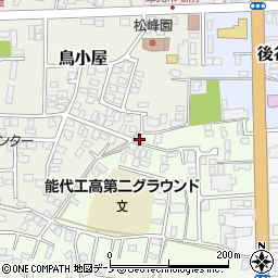 秋田県能代市昇平岱6-16周辺の地図