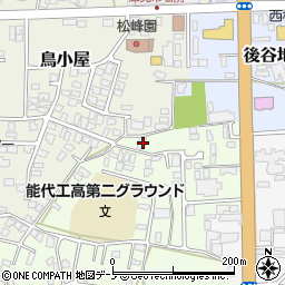 秋田県能代市昇平岱6-23周辺の地図