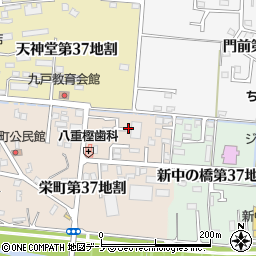 岩手県久慈市栄町周辺の地図