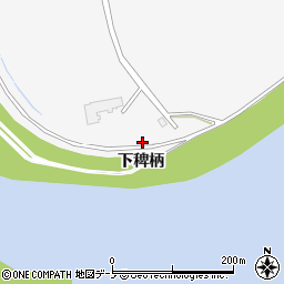 秋田県能代市二ツ井町下稗柄周辺の地図