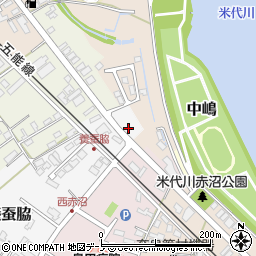 秋田県能代市養蚕脇13周辺の地図