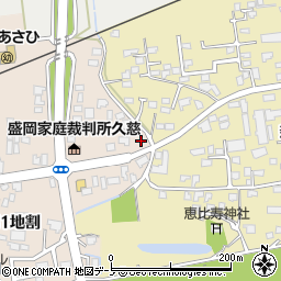 岩手県久慈市田屋町周辺の地図