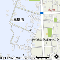 秋田県能代市鳳凰岱64周辺の地図