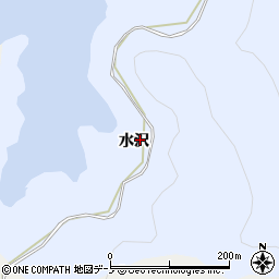 秋田県鹿角市花輪水沢周辺の地図
