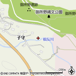 岩手県二戸郡一戸町岩舘子守周辺の地図