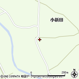 秋田県大館市比内町笹館小新田41周辺の地図