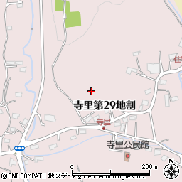 岩手県久慈市寺里第２９地割周辺の地図