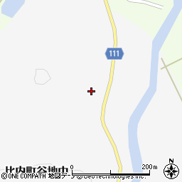 秋田県大館市比内町谷地中谷地中周辺の地図