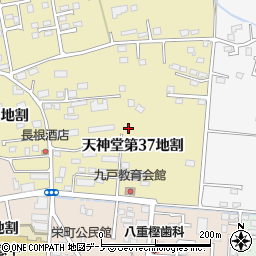 岩手県久慈市天神堂第３７地割周辺の地図